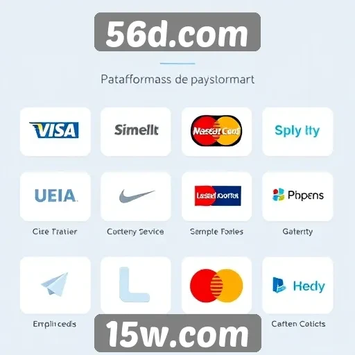 Plataformas de pagamento aceitas pelo 56d.com